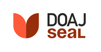 Logo with text DOAJseal.